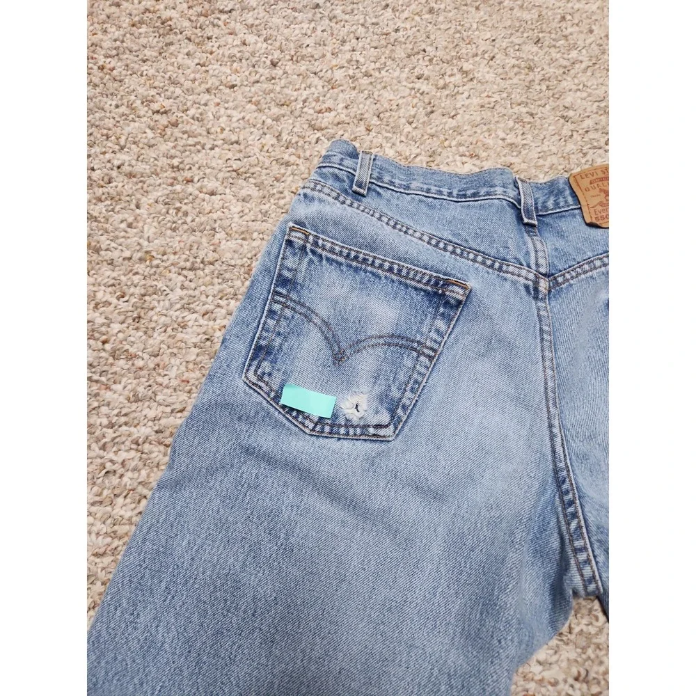 Vintage Levi's 550 30x33 Denim Jeans Cotton Destructed Mexico Paper Tag